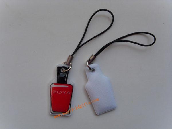 Quality Pvc screen cleaner type phone strap/mobile phone screen brush for sale
