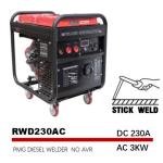 230A Stick Welding Generator Medium Frequency 25L Fuel Tank Diesel Stick Welder