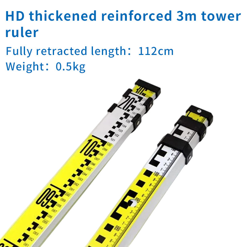 Aluminum Alloy Retractable Tower Ruler Optical Level Laser Stand Tripod For Automatic Optical Level/360 Level Measuring Tool
