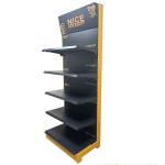 Factory Custom Size Color logo single side metal yellow retail store supermarket