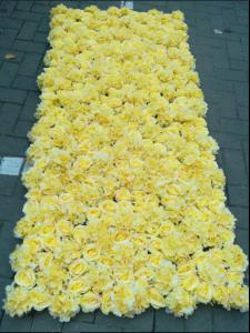 China UVG wedding decoration wholesale gridding artificial flower wall for stage backdrop decoration CHR1147 wholesale