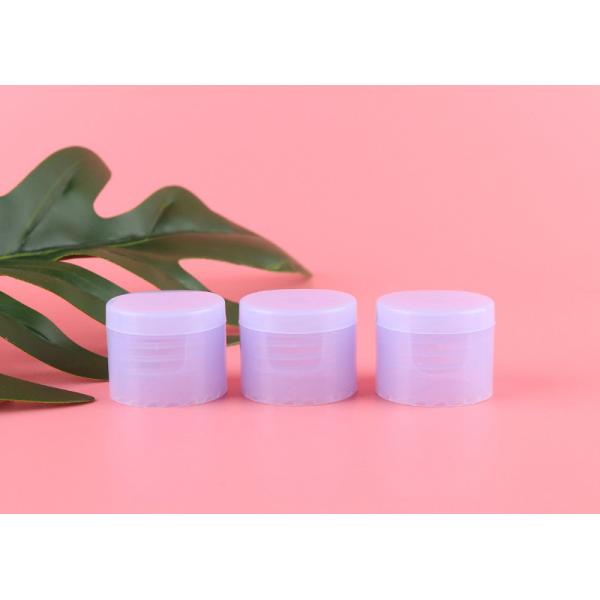 PP Material Plastic Bottle Screw Caps 24mm 28mm Smooth Surface For Cosmetics Packing