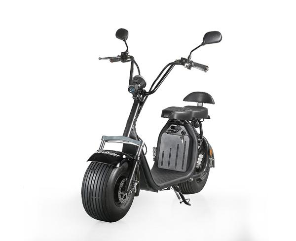 EcoRider 2 Wheel Electric Scooter Big Battery Power 60v 1500w Front Shock