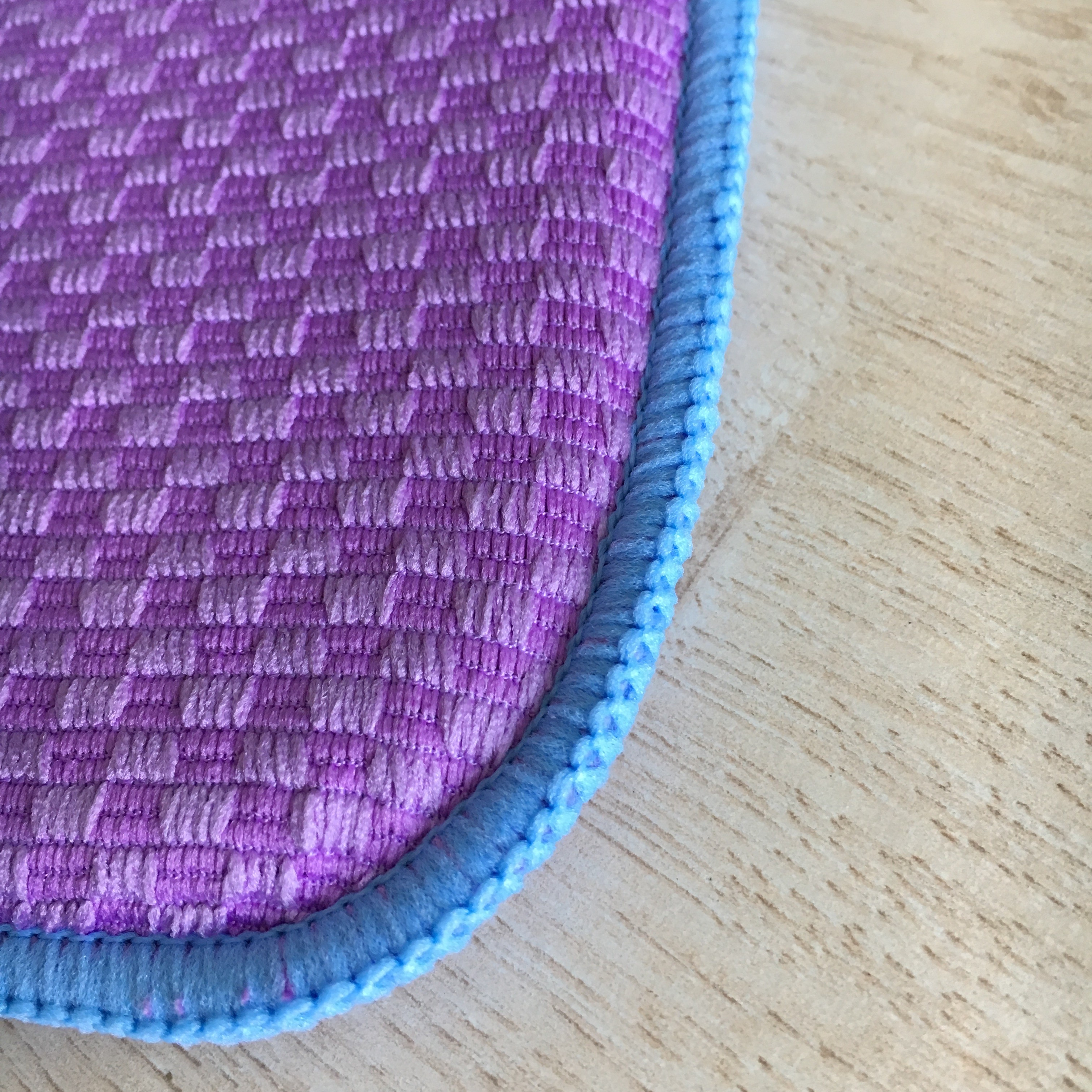 Sinlge packed 1pc Microfiber printeted water absorb dish mat kitchen water pad with grid patten