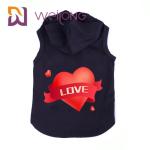 Autumn Sleeveless Cat Dog Printed Pet Hoodie Dog And Cat Clothes