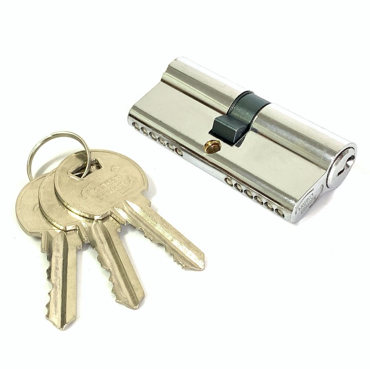 Double Open Zinc Cylinder Lock 70mm Secure Cylinder Lock Customized