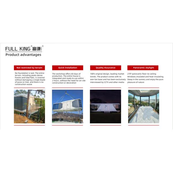 Custom Prefab Capsule House with Galvanized Steel Frame