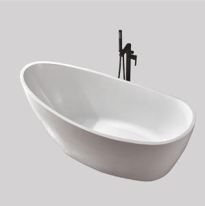 China Floor Mounted Oval Soaking Whirlpool Acrylic Free Standing Bathtubs For Hotels wholesale