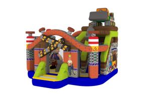 China Tool Topics 0.55mm 6.5x6.5x5.5m Inflatable Fun City wholesale