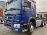Blue Sinotruk HOWO 6X4 10 Wheeler Used Tractor Truck with Powerful Towing