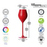 Reusable Food Grade Plastic Acrylic Champagne Flutes Dishwasher Safe Veuve