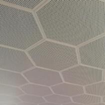 China Aluminum Hexagonal Clip In Ceiling 0.7mm Thickness For Convention Center wholesale
