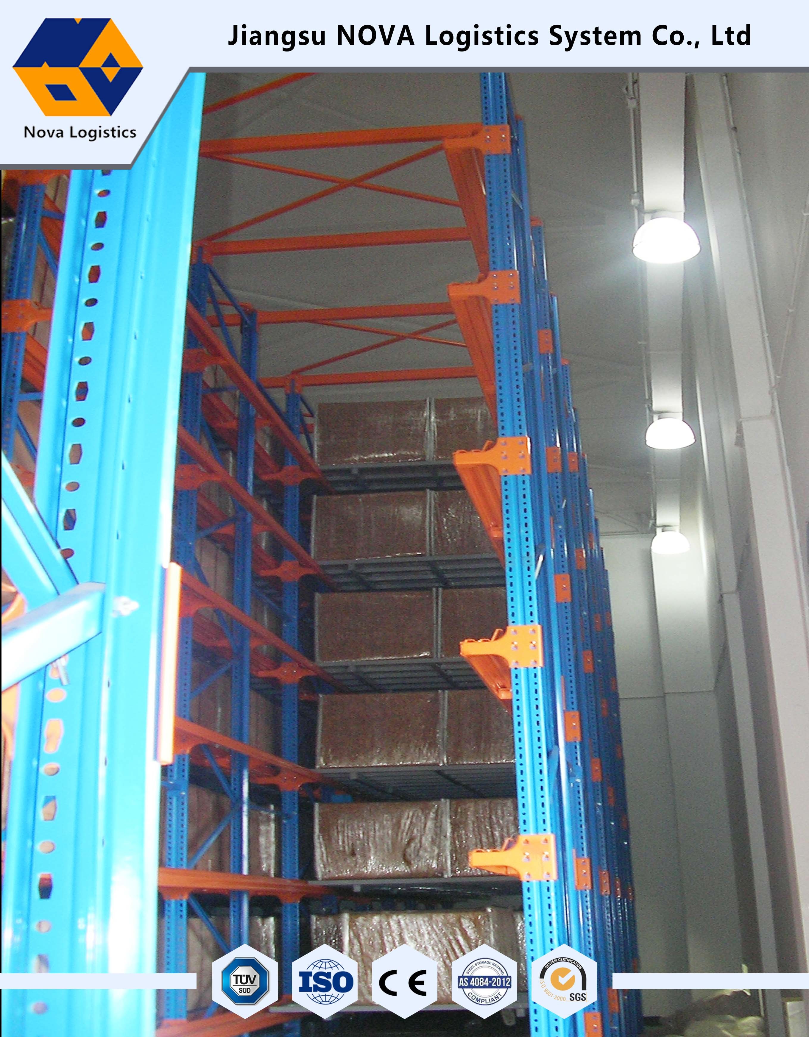 Warehouse Storage Drive In Pallet Racking Guaranteed by ISO CE / Jiangsu NOVA
