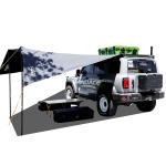 Outdoor Travel Camping Easy Install Rainproof Tarp Truck Side Canopy 2000*5000