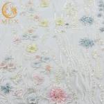 Handwork 3D Applique Lace Fabric Colorful Beautiful Lace Material