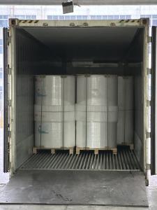 China Black Image Jumbo Thermal Paper Roll 1035mm Width For Printing wholesale