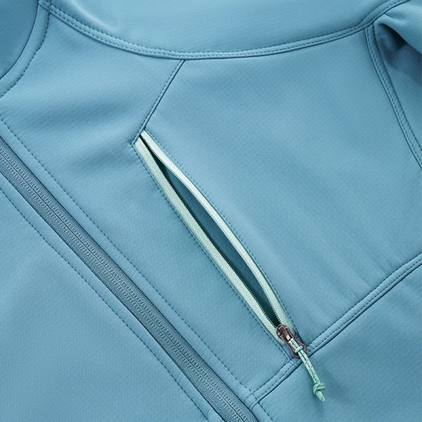 Men Hooded Soft Shell Hiking Jacket, Windproof Water Repellent Fleece Lined Outdoor Coat, OEM Custom Logo & Private Label