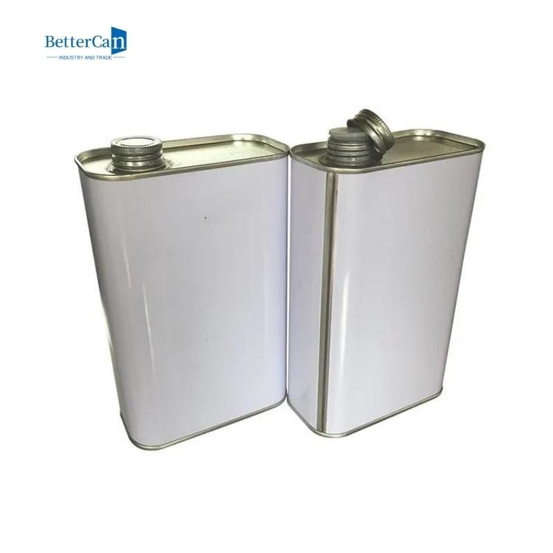 Empty 2.5 Litre Paint Tin Cans 1 Gallon Tinplate Tin With Pressure Cap