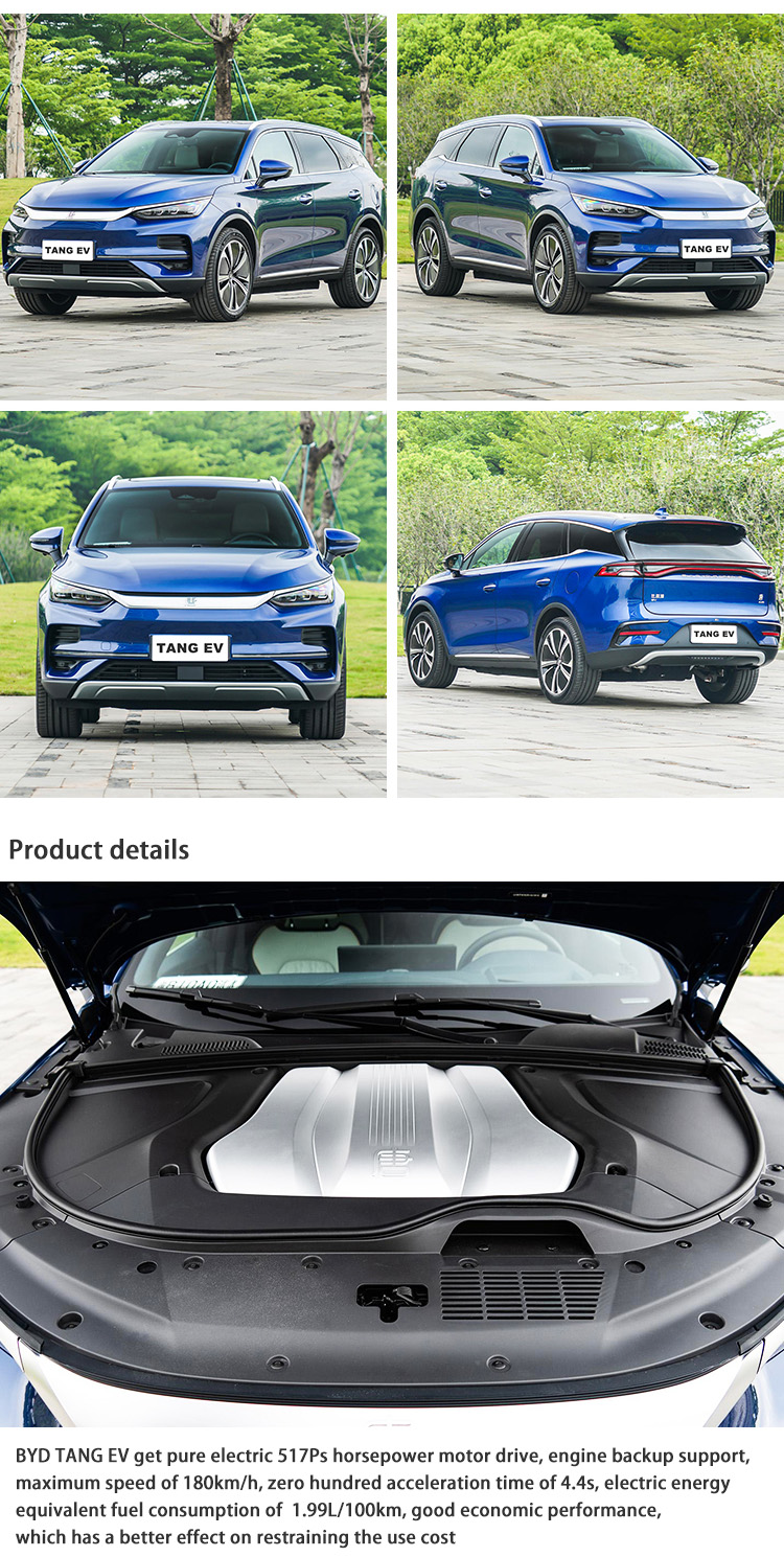 New Energy Luxury Electric Vehicles 4 Wheel 7 Seater EV Car Medium BYD Tang