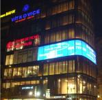 P10 Transparent Indoor Led Display Glass Screens For Glass Building Advertising