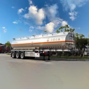 China 42000L 28t Carbon Steel Fuel or Refuel Tank Semi Trailer with 4 Compartments and Super Tire for Tanzania wholesale