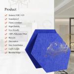 150mm 180mm PET Hexagonal Acoustic Panels High Density Sound Absorbing