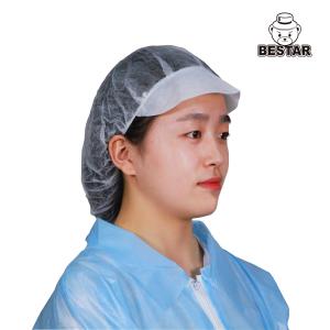 China White Disposable Nonwoven Cap Bouffant Hair Nets For Gerneral Hygiene wholesale