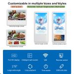 23.6 Inch Elevator Advertising Display Wall Mounted Vertical Elevator Ultra Thin