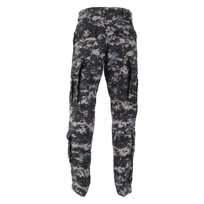 Men's 65% polyester / 35% cotton rip-stop customized color fabric ACU pants