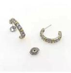 Authentic Silver 925 Sterling Earrings Gold Vermeil Hoop Huggie