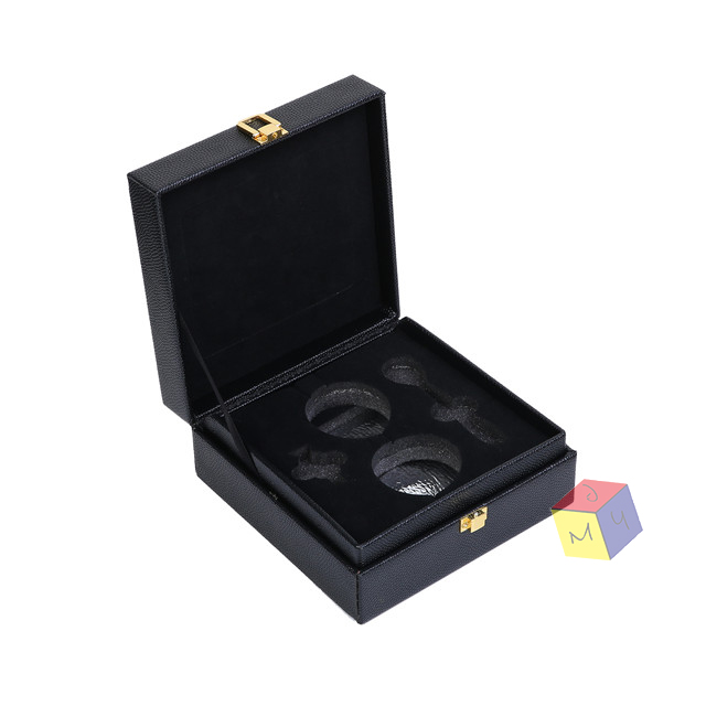 Custom Order Accepted Stamping Printing Luxury Caviar MDF Packaging for Food Box