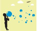 Funny Balloon PVC Decoration Wall Sticker F265