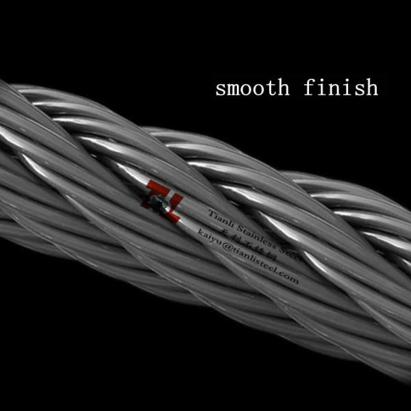 EN12385-4 316 A4 1.4401 7x7 1.5mm Stainless Steel Wire Rope Annealed soft