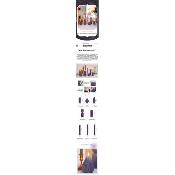 Custom Color Remote Control LED Candle with Moving Flame for Weddings and Events