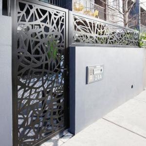 China Garden Exterior Aluminum Privacy Fence Trellis Heat Insulation wholesale