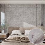 Waterproof 3D Marble Effect Wallpaper Grey 50m Wallpaper That Looks Like Marble