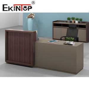 China Luxury Furniture Reception Table Extendable MDF Melamine Board Material wholesale