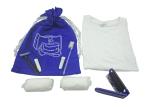 Simple Pack Airline Travel Kits , Travel Amenities Kit With White Nightclothes