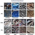 Heavy Duty Double Shaft Shredder Machine Line Metal Scrap Copper Wire Shredder