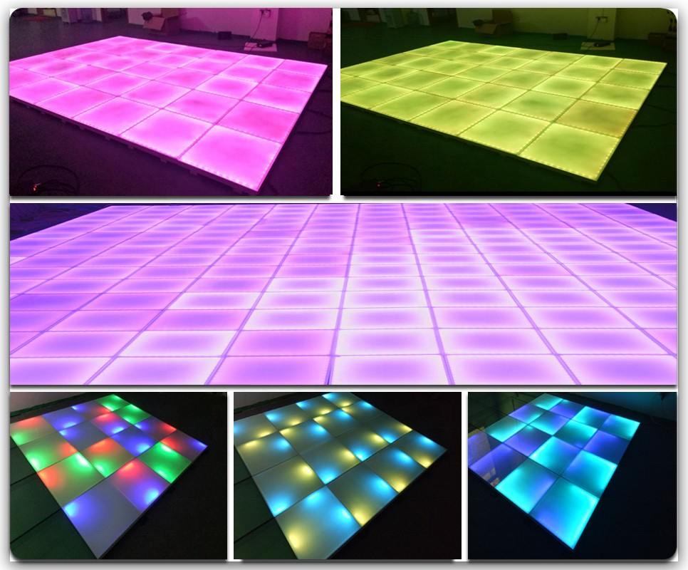 Night Club LED Dyeing Matte Mirror Dance Panel 50*50*7cm SMD5050 RGB 3in1