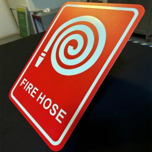 China ISO Standards Photoluminescent Fire Hose Signs 1mm Thickness on sale