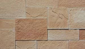 China Orange Beige Artificial Cultured Stone Brick Cement Castle Stone wholesale