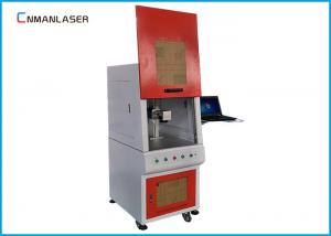 Big Size Enclosed Metal Laser Marking Machine , Fiber Optic Laser Engraving Machine