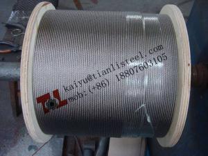 China 6x37+IWRC Stainless Rope A2 304 A4 316 diameter 12mm wholesale