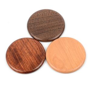 China Wood Qi Wireless Charging Pad For Phone , Customized promotional Gifts Qi Fast Charger wholesale