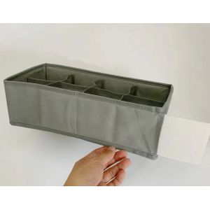 China Rectangular Foldable Plastic Box Lightweight Plastic Divider Box Gray wholesale