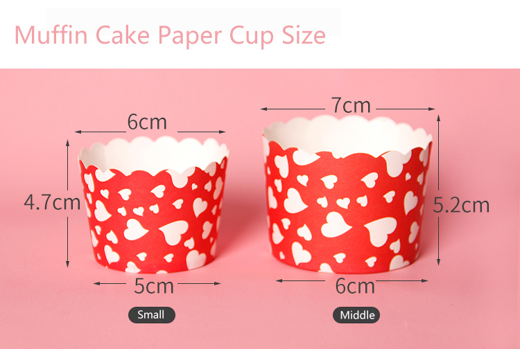 Paper Cupcake Baking Cups, Cupcake Wrappers, Disposable Non Stick Cake Baking Cups Holders Muffin Molds Pans Containers