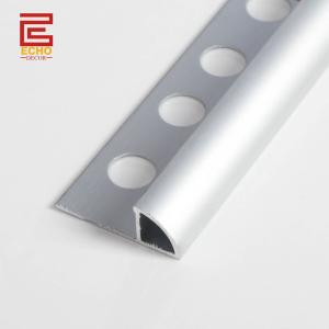 China Aluminum Metal 10mm Tile Edge Trim Waterproof For Shower Bathroom wholesale