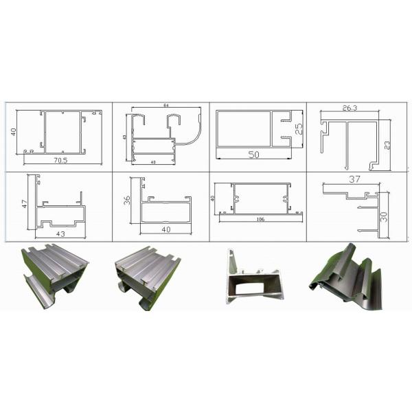 Corrosion Resistant Anodized Silver Aluminum Curtain Wall Profiles