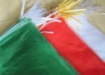 PP Woven Industrial Mesh Bags Recyclable , Red / Orange / Green Color 30kg 40kg